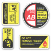 My Blood Type AB Plus Stickers Pack シール (正面)