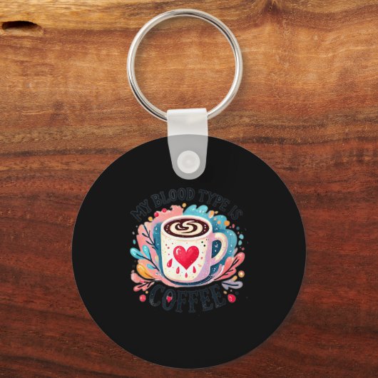 My Blood Type Is Coffee  キーホルダー (正面)