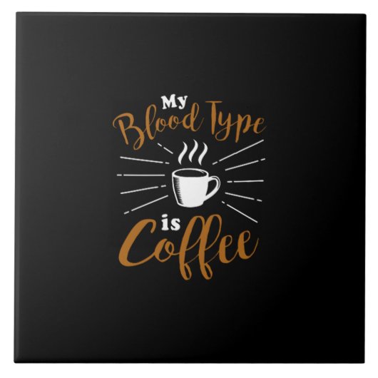 my blood type is coffee タイル (正面)
