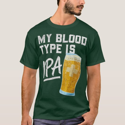 My Blood Type Is IPA Tシャツ (正面)