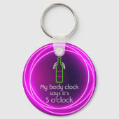 My Body Clock Says It's 5 o'clock キーホルダー (正面)