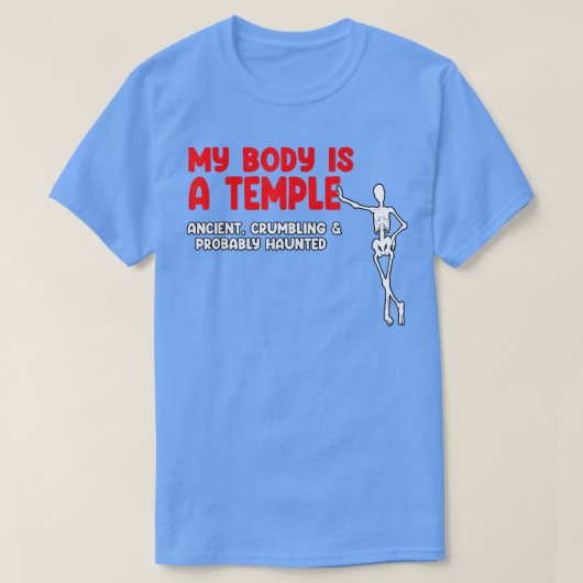 My Body Is A Temple Ancient, Crumbling & Probably  Tシャツ (デザイン正面)