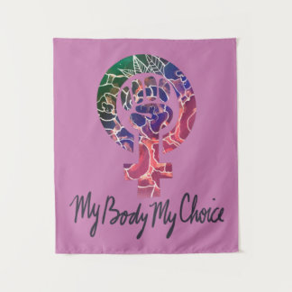 My Body My Choice Feminist Pro-choice タペストリー