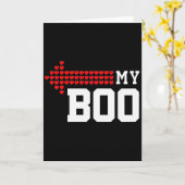 My Boo &amp; My Bae Valentines Day Cute Couple Mat カード (黄色い花)