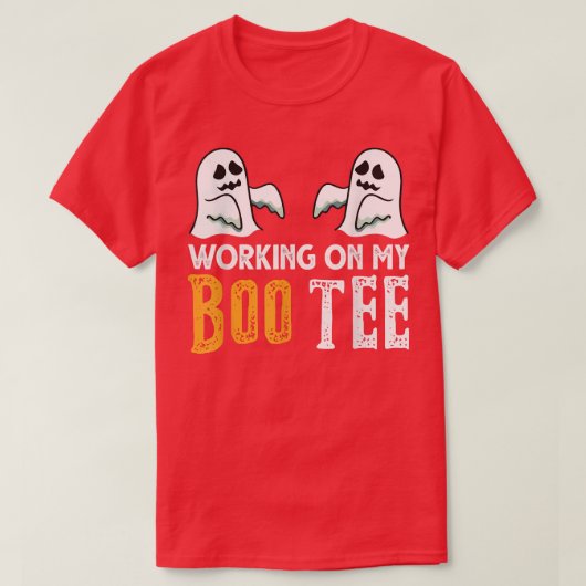 My Boo Teeハロウィーントレーニング重量挙げ Tシャツ (デザイン正面)