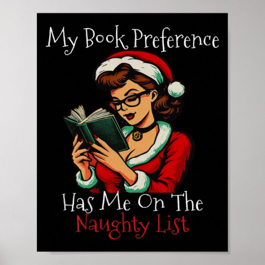 My Book Preference Has Me On The Naughty List Chri ポスター (正面)