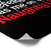 My Book Preference Naughty List Readers Funny Chri ポスター (角)