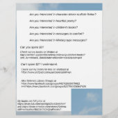 My Books Available  チラシ (正面)