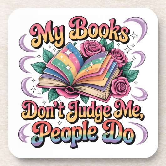 My Books Don't Judge Me....  コースター (正面)