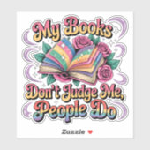 My Books Don't Judge Me....  シール (シート)