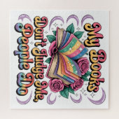 My Books Don't Judge Me.... ジグソーパズル (横)