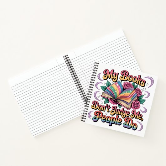 My Books Don't Judge Me.... ノートブック (内部)