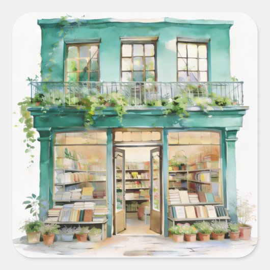 My Bookstore  スクエアシール (正面)