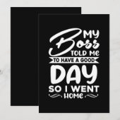 My Boss Told Me To Have A Good Day So I Went Home セーブザデート (正面/裏面)