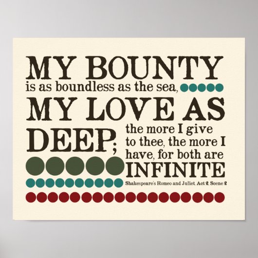 My Bounty is as Boundless as the Sea... ポスター (正面)