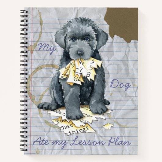 My Bouvier 食べ  My Lesson Plan Notebook ノートブック (正面)