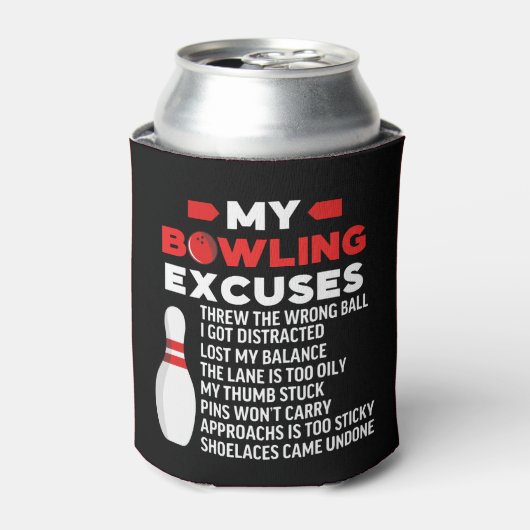 My Bowling Excuses, Funny Bowling Lovers 缶クーラー (缶正面)