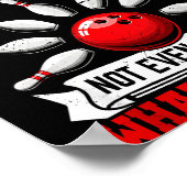 My Bowling Technique Funny Bowling Bowler Men Wome ポスター (角)