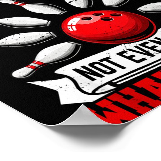 My Bowling Technique Funny Bowling Bowler Men Wome ポスター (角)