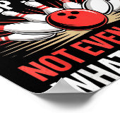 My Bowling Technique Is Top Secret Funny Bowling C ポスター (角)