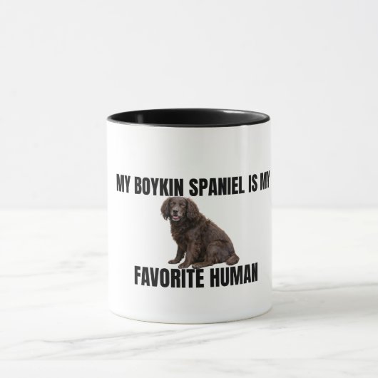 My Boykin Spaniel Is My Favorite Human Mug マグカップ (中央)