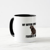 My Boykin Spaniel Is My Favorite Human Mug マグカップ (正面左)