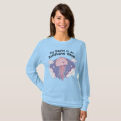 My Brain Airplane Mode Funny Jellyfish Brain Fog Tシャツ (正面フル)