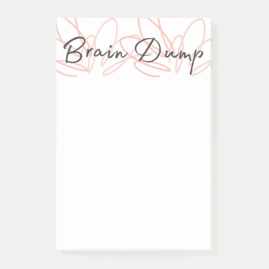 My Brain Dump Desk Notepad(マイブレインダンプデスクメモ帳) ポストイット (正面)