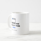 My Brain Has Too Many Tabs Open Funny Mug コーヒーマグカップ (正面左)