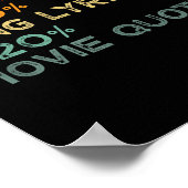 My Brain Is 80% Song Lyrics &amp; 20% Movie Quotes ポスター (角)