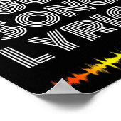 My Brain Is 80% Song Lyrics Funny Music Lover ポスター (角)