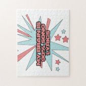 My Brain is 90% Song Lyrics – Funny Retro Pop Art ジグソーパズル (縦)