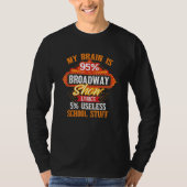 My Brain Is 95 Broadway Musical Theatre Tシャツ (正面)