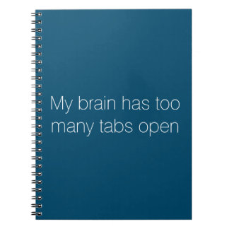 「My Brain Too Many Tabs Open」メモ帳 ノートブック