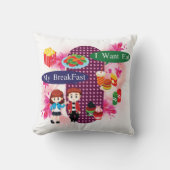 My Breakfast Pillow クッション (正面)