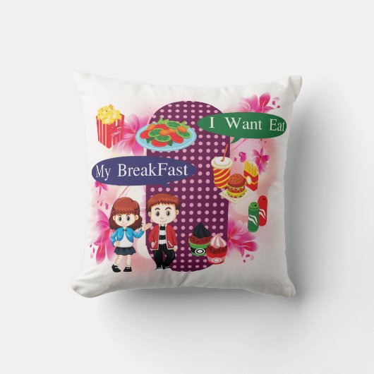 My Breakfast Pillow クッション (正面)