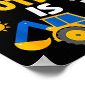 My Brother Is 3 3rd Birthday Boy Digger Constructi ポスター (角)