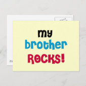 My Brother Rocks Tシャツとギフト ポストカード (正面/裏面)