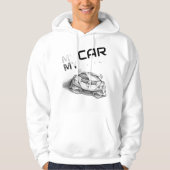 My Car My Road – Sketch Style Supercar Graphic Tee パーカ (正面)