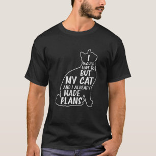 MY CATとIがすでに計画を立てた猫好きLOV Tシャツ