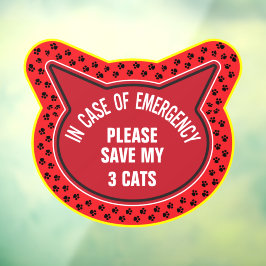 My Cat 救 Safety Alertカスタム First Responder ウィンドウサイン