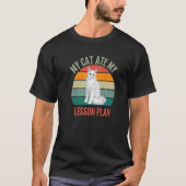 My Cat Ate My Lesson Plan Turkish Angora Cat  Teac Tシャツ (正面)