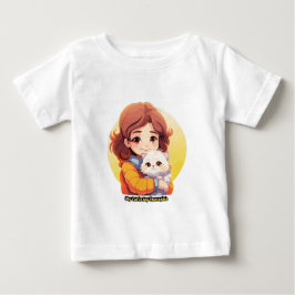 My Cat is My Therapist – Cute Comfort Cat  ベビーTシャツ