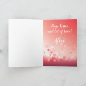 My Cat is My Valentine! Funny Valentines Day カード (内部)