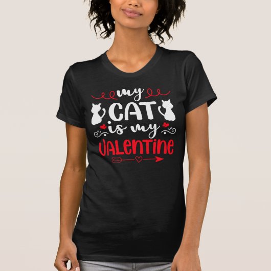 My Cat is my Valentine Tシャツ (正面)