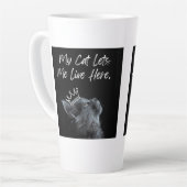 My Cat Lets Me Live Here カフェラテマグ (左アングル)