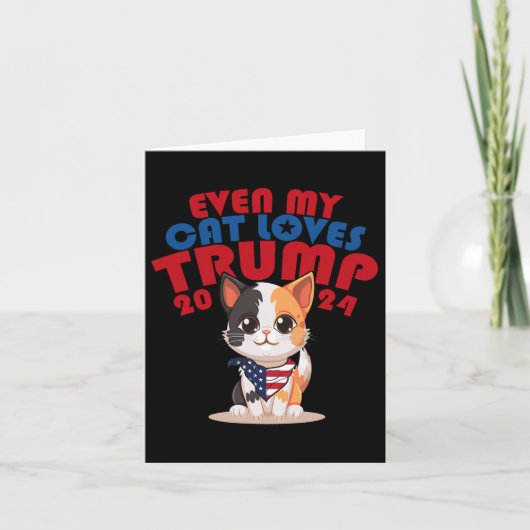 My Cat Loves Trump 2024 2 カード (正面)