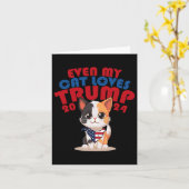 My Cat Loves Trump 2024 2 カード (黄色い花)