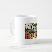 My Cat Runs This House Funny Cat Lover Pet Design コーヒーマグカップ (正面左)