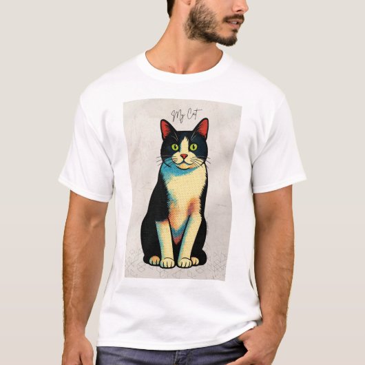 My cat Tshort Tシャツ (正面)